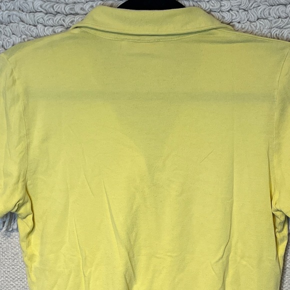 TORY BURCH light yellow short sleeve polo top S - Picture 7 of 11